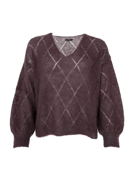 BCBjoerk Argyle Jumper Coffee