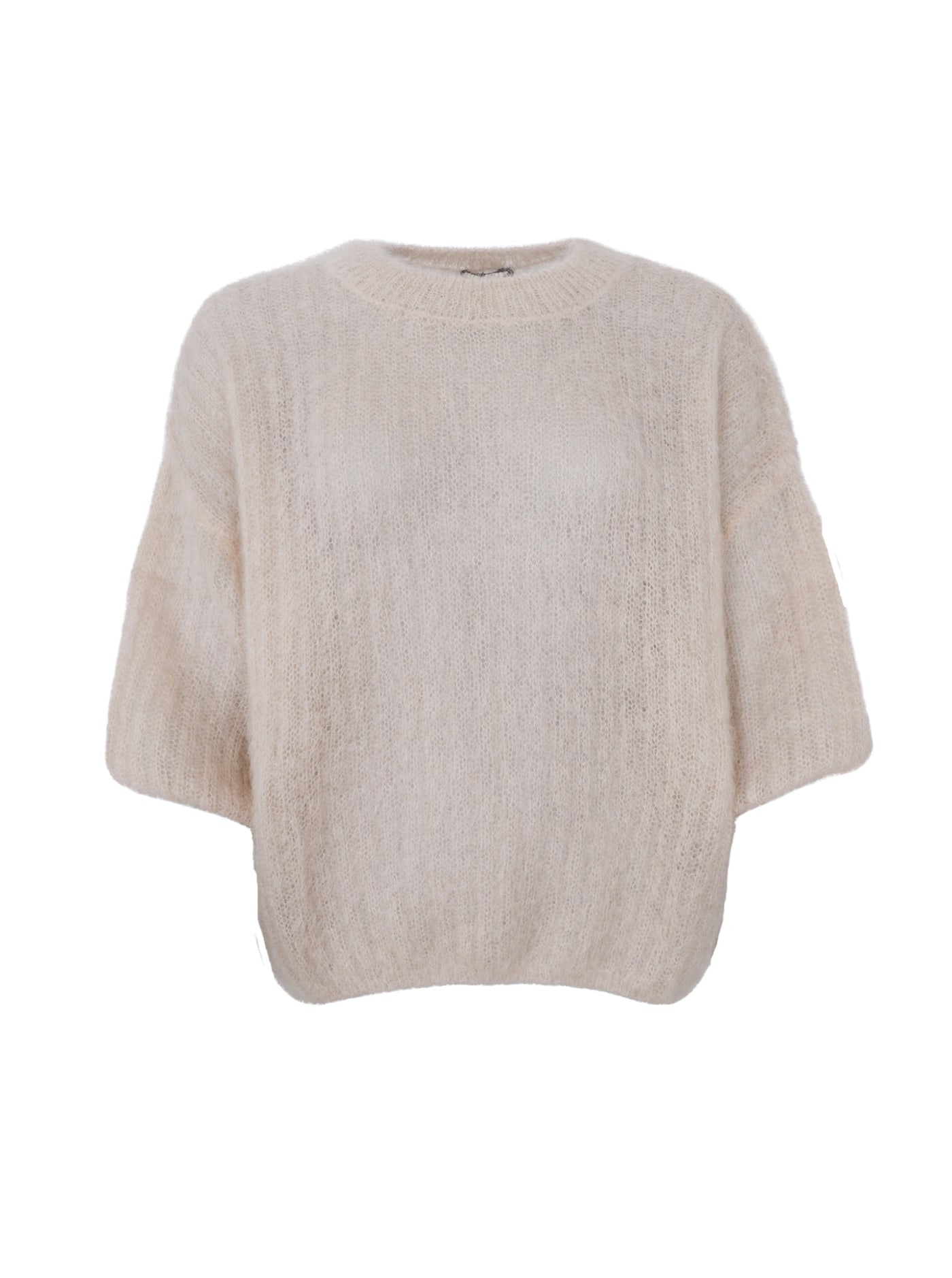 BCBjoerk Short Sleeve Jumper Latte