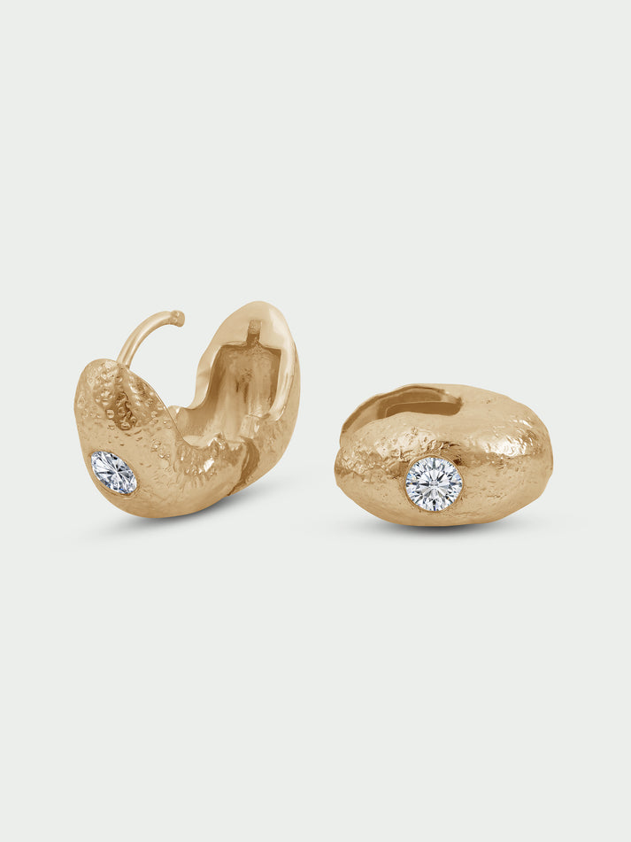 Flow Earrings Gold