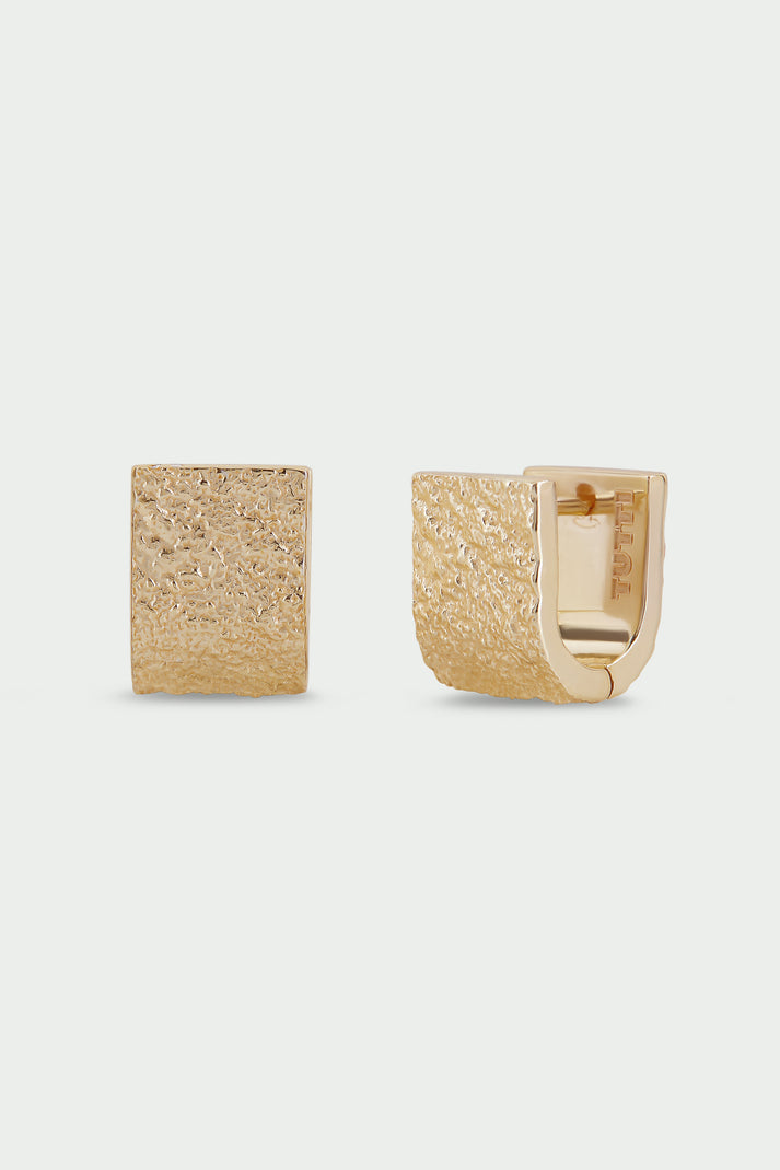 Invoke Huggie Textured Earring