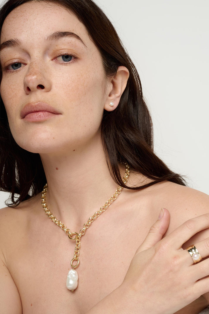 Iris Pearl Statement Necklace
