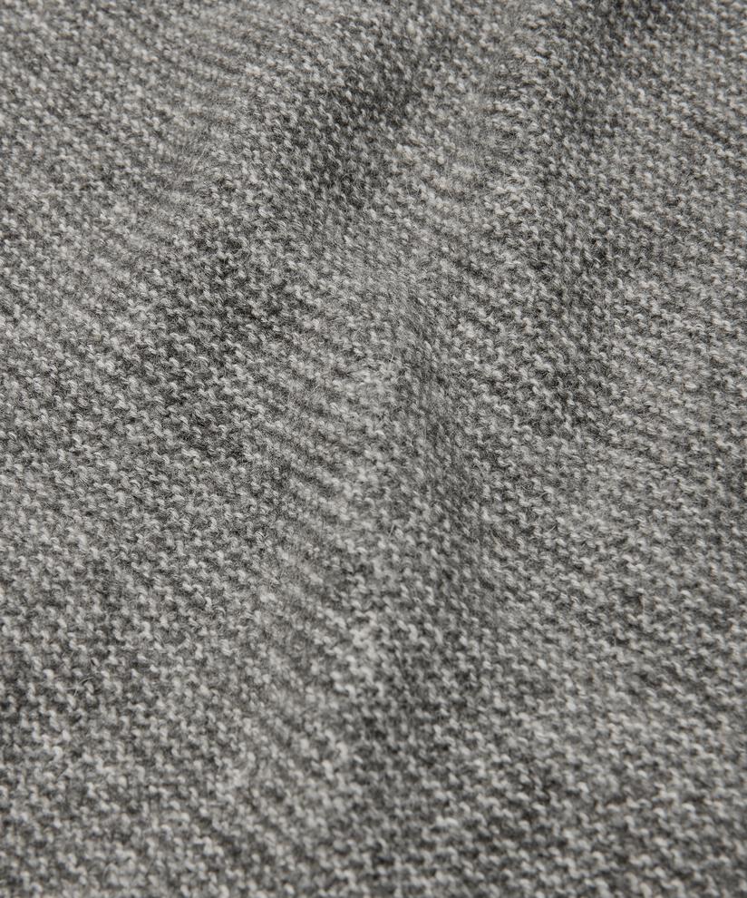 MaFaylin Alpaca Blend High Neck Jumper Grey Melange