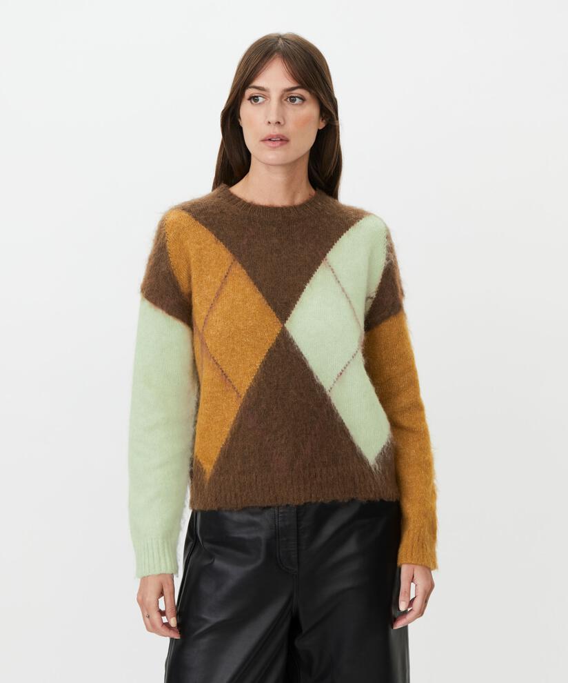 MaFinlay Harlequin Pattern Jumper