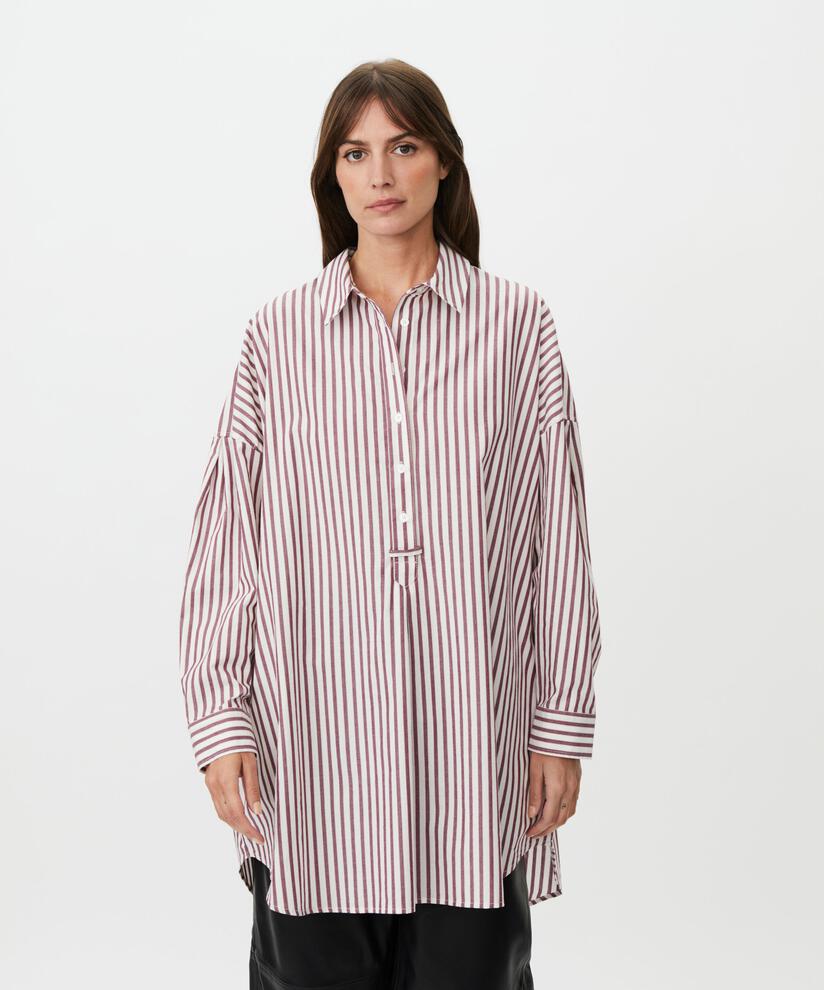 MaGirelle Striped Oversize Shirt Fig