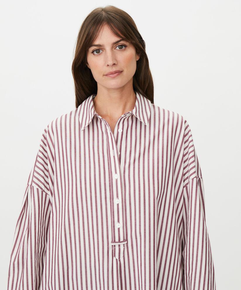 MaGirelle Striped Oversize Shirt Fig