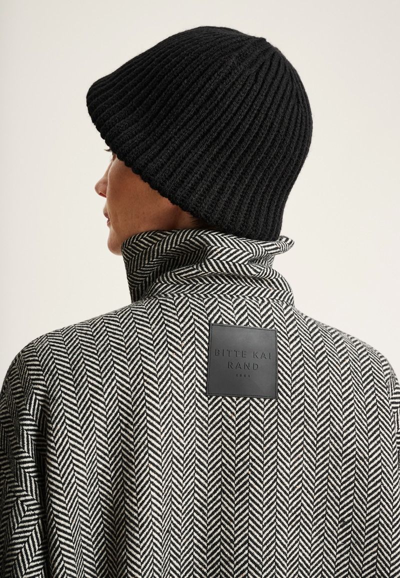 Nishin Long Wool Herringbone Coat
