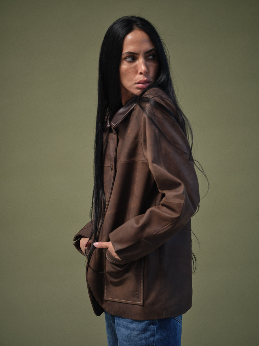 MMHFame Leather Jacket Java