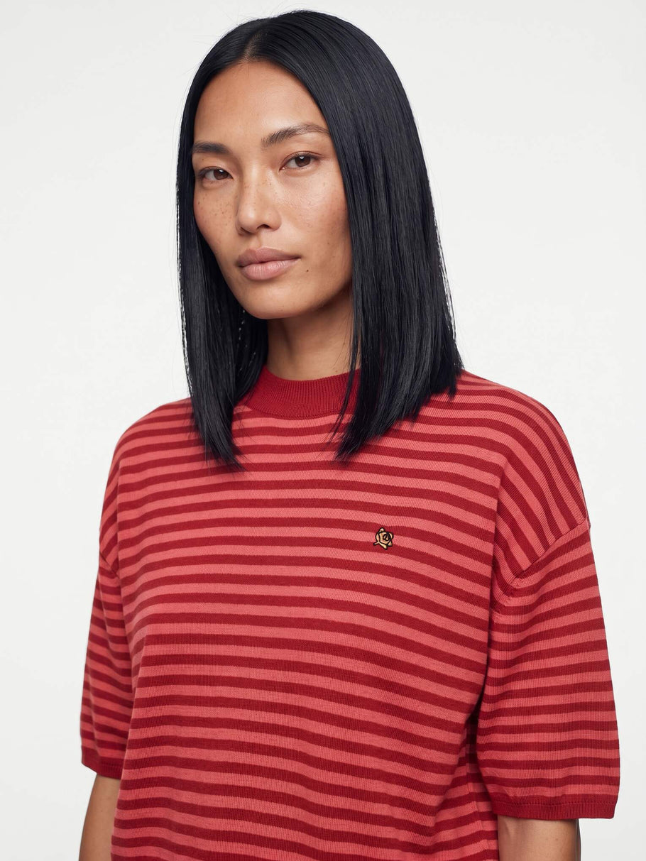 MMHPoetic Stripe Knit Burnt Brick