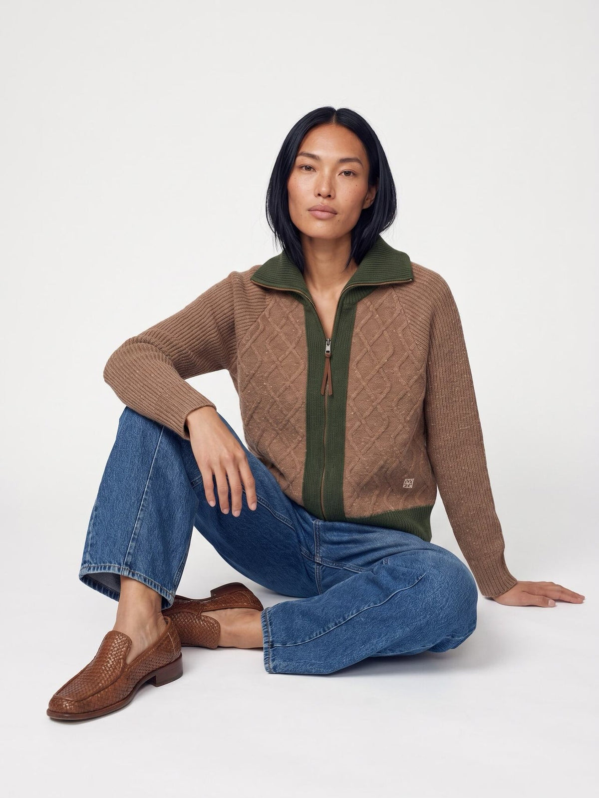 MMHRoll Melange Knit Brown Melange
