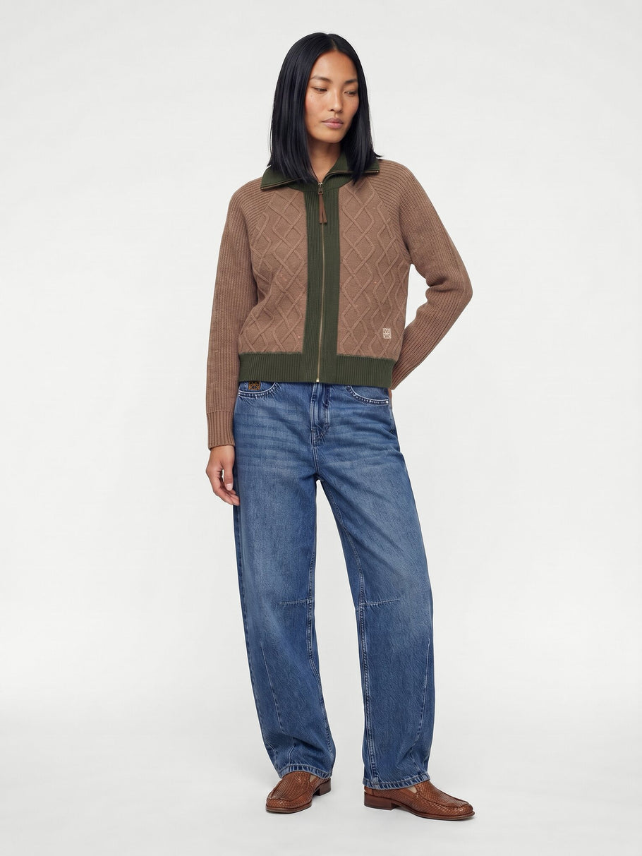 MMHRoll Melange Knit Brown Melange