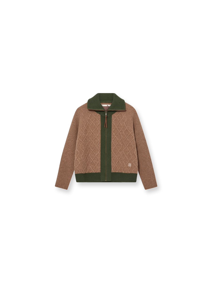 MMHRoll Melange Knit Brown Melange