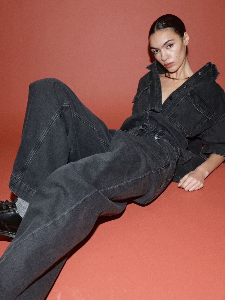 MMHNoble Drapy Ankle Pant Black