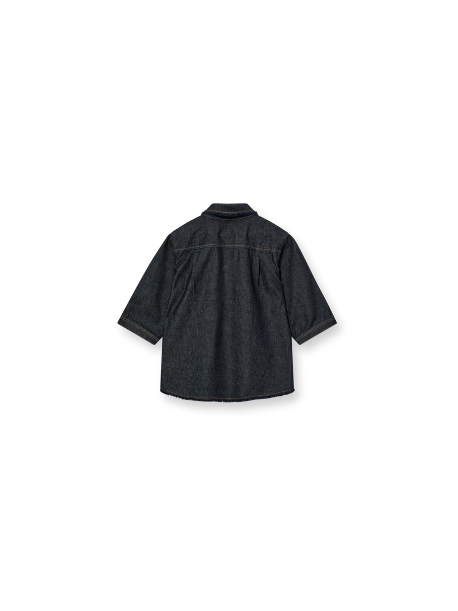 MMHSum Rinse Shirt Dark Blue Denim