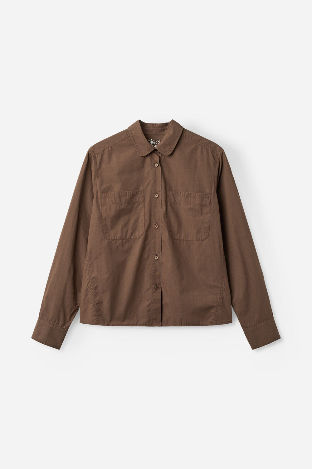 Hannie Short Cotton Shirt Coffee