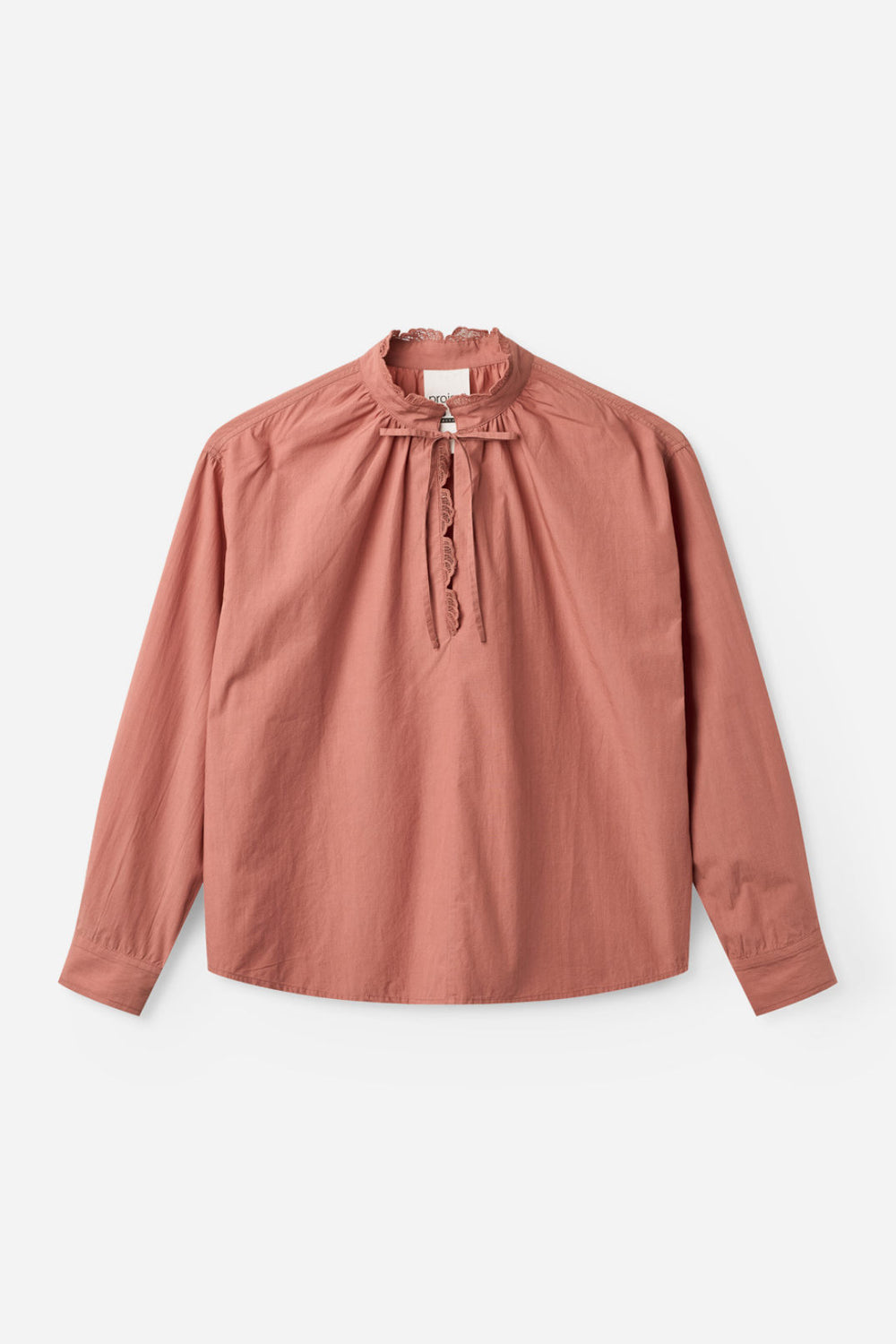 Hrima Cotton Hig Neckline Shirt