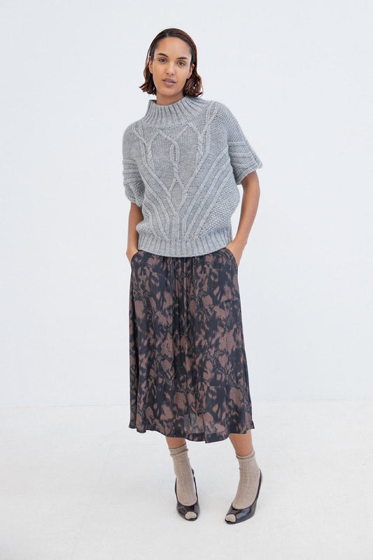 Kinna Viscose Skirt Garnet