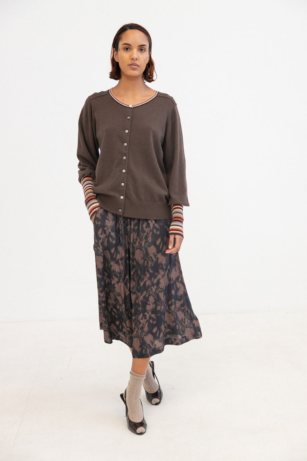 Kinna Viscose Skirt Garnet