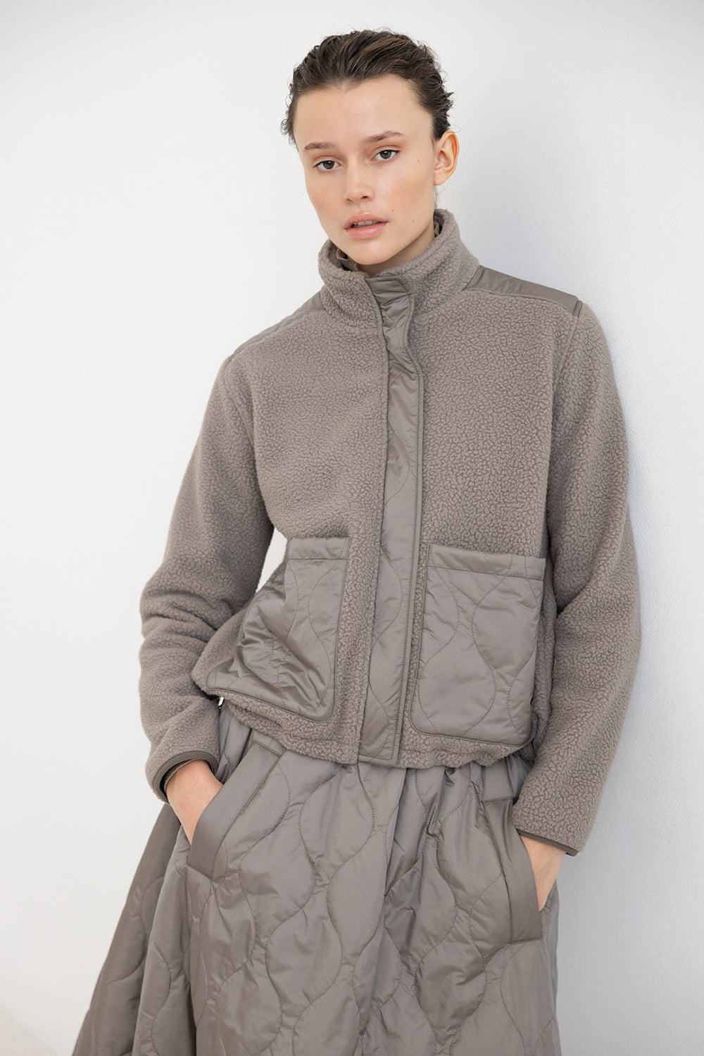 Nicoline Quilted A-Line Skirt
