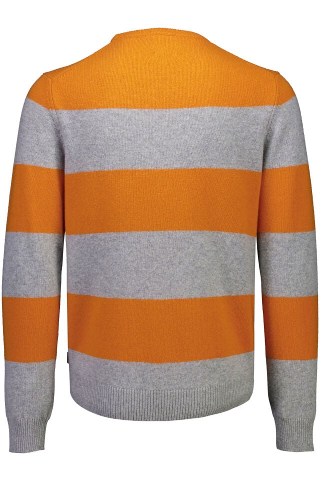 Mens - Striped Lambswool Jumper