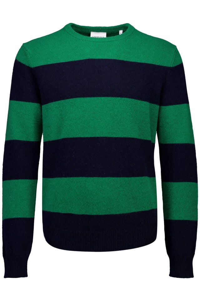 Mens - Striped Lambswool Jumper