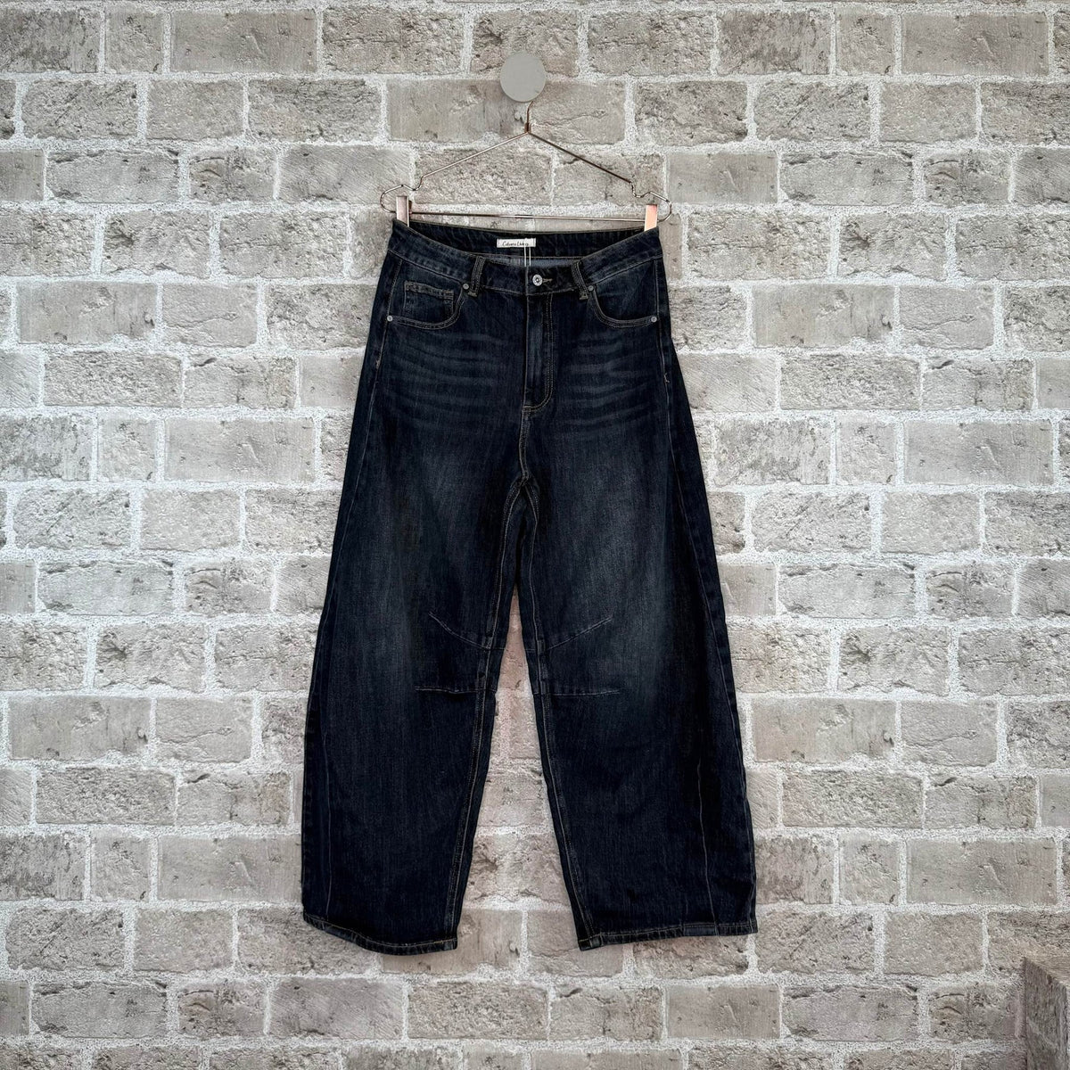 Scout Barrel Leg Jeans Dark Denim