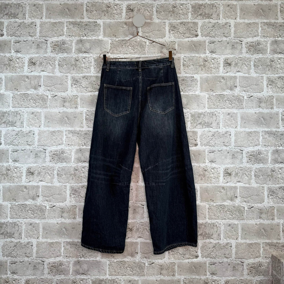 Scout Barrel Leg Jeans Dark Denim