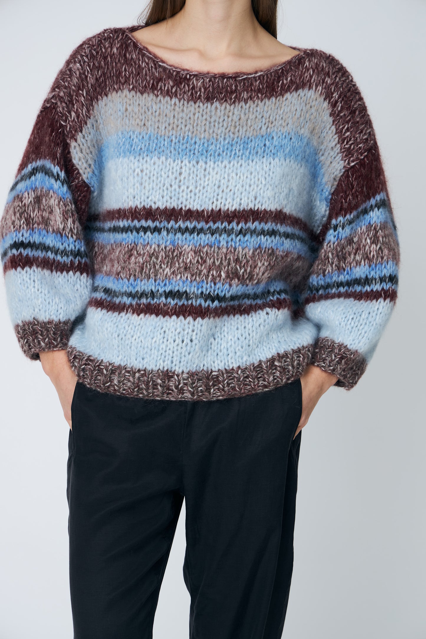 Lola Hand Knitted Jumper Midnight Raisin