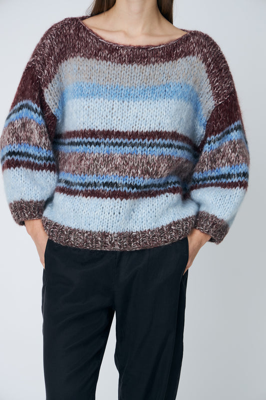 Lola Hand Knitted Jumper Midnight Raisin
