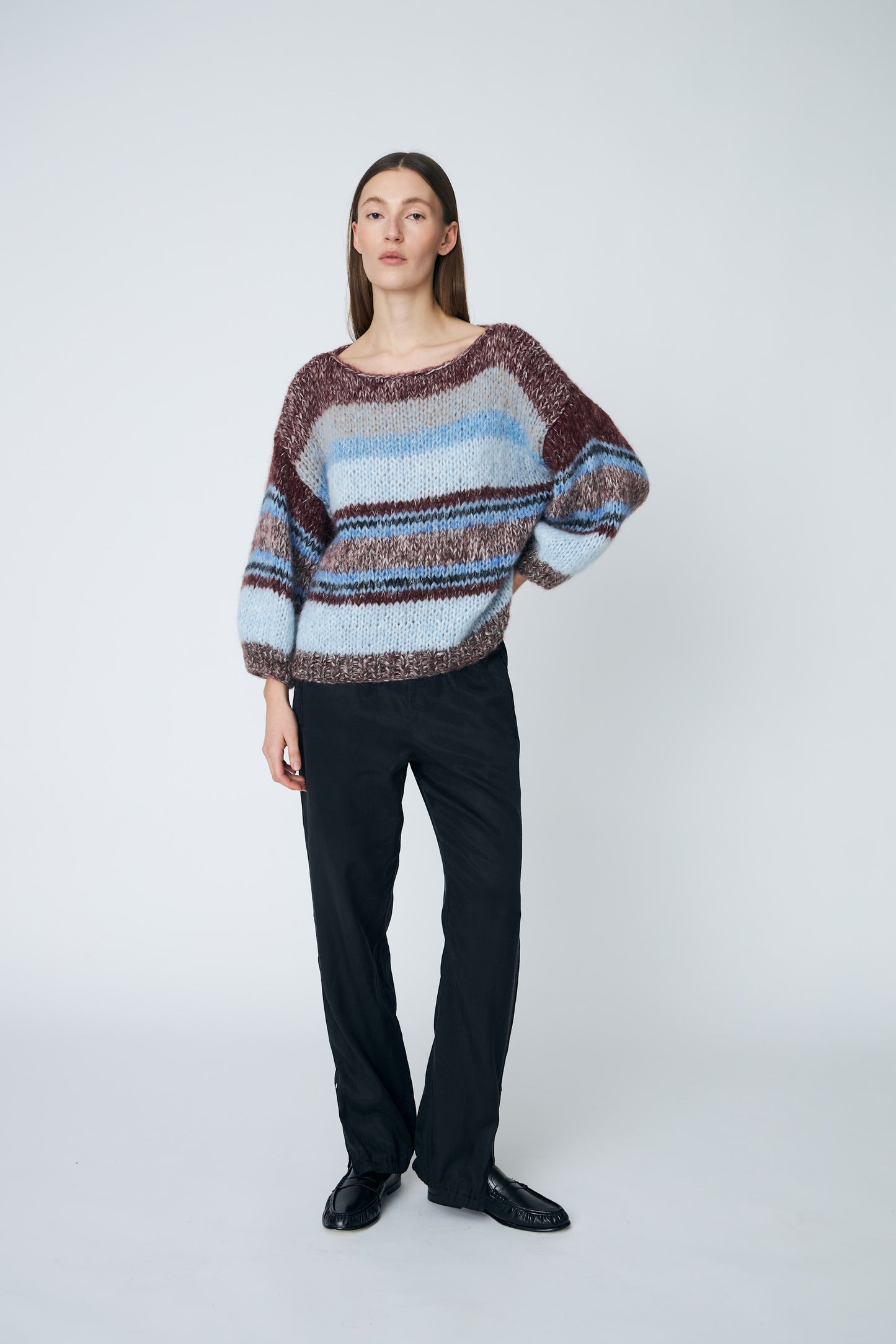 Lola Hand Knitted Jumper Midnight Raisin