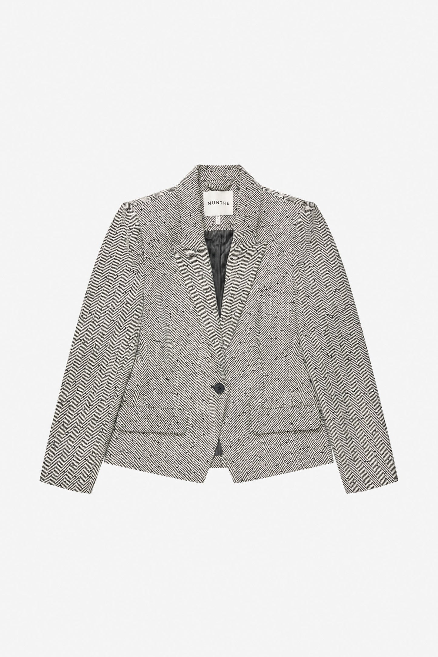 Lawo Short Tailored Blazer Charcoal