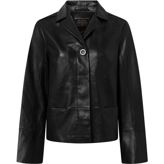 51072 - Manna DEP Leather Jacket Black