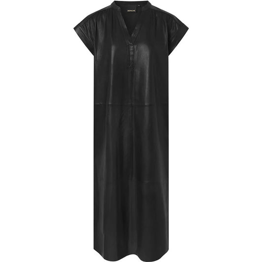 51224 - Mary DEP Leather Dress Black