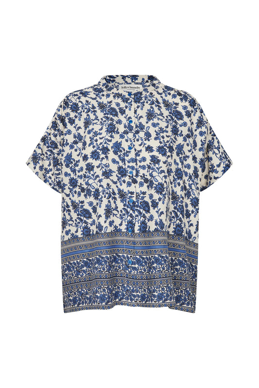 MyaLL Floral Shirt Blue