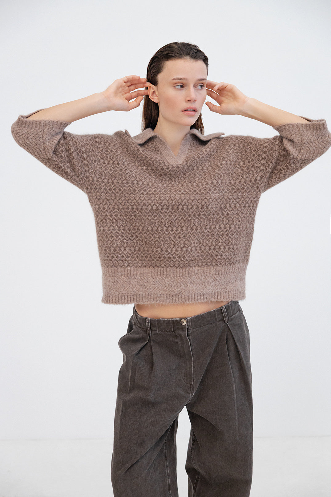 Noelle DK32 Jumper Camel Walnut