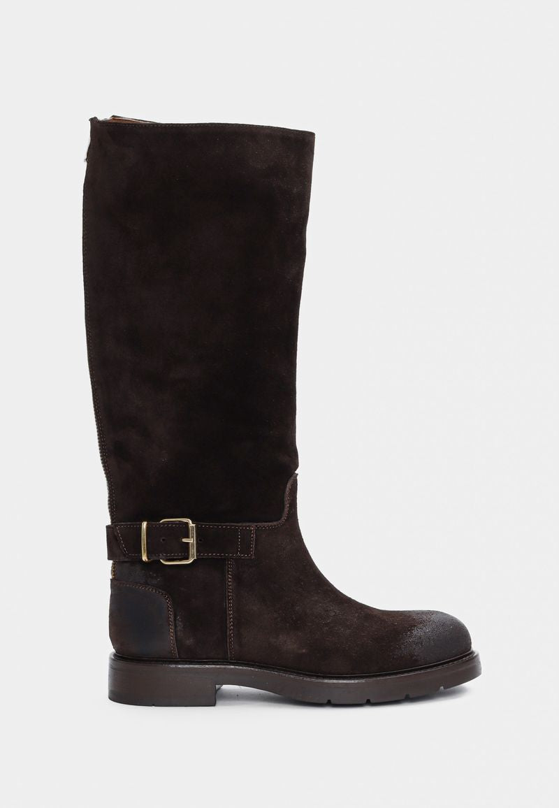 Sammy Suede Tall Boots Mocca