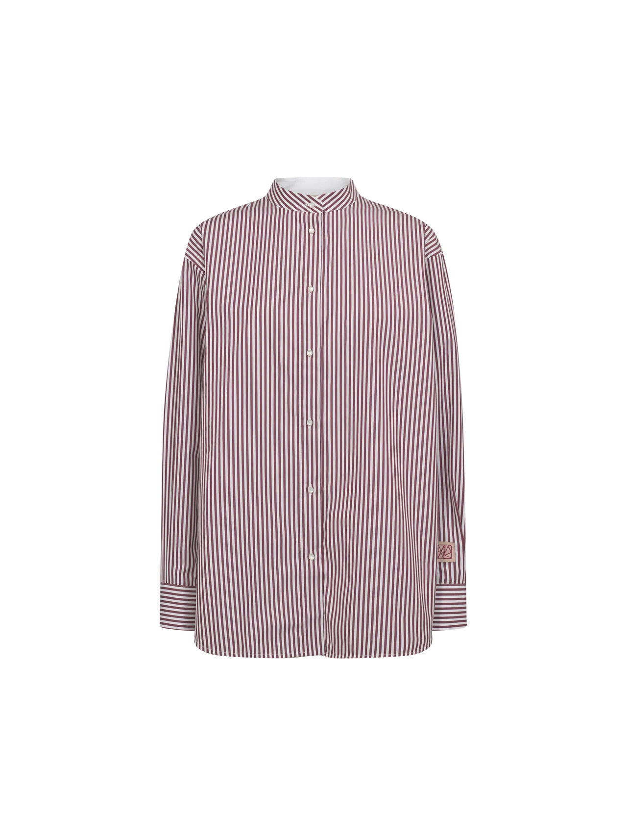 MMKaris Slim Stripe Shirt Cabernet