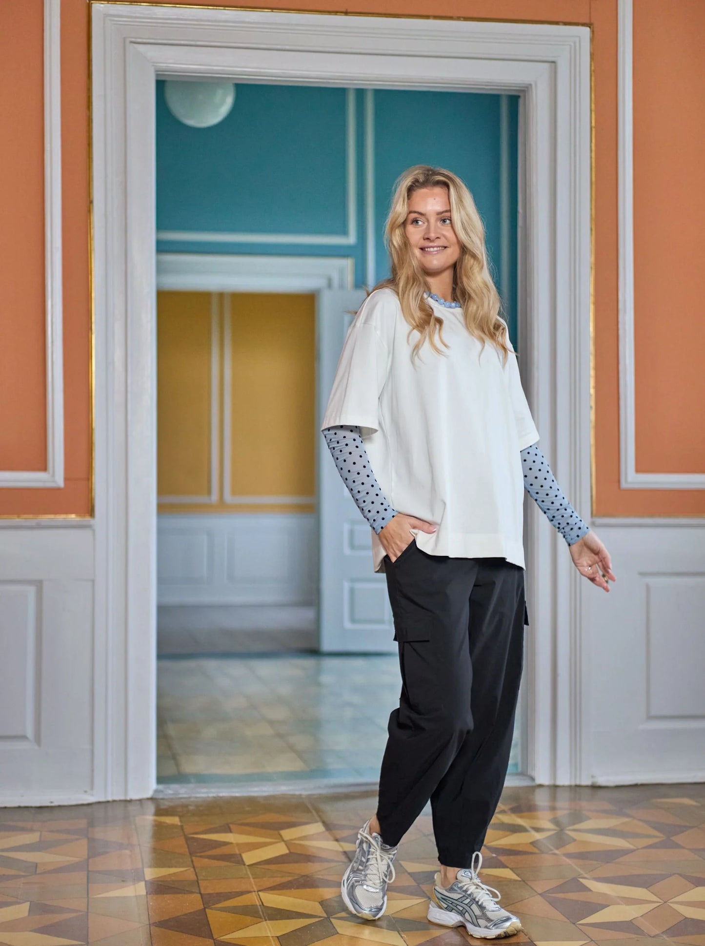 BCJennie Dotted Mesh Blouse