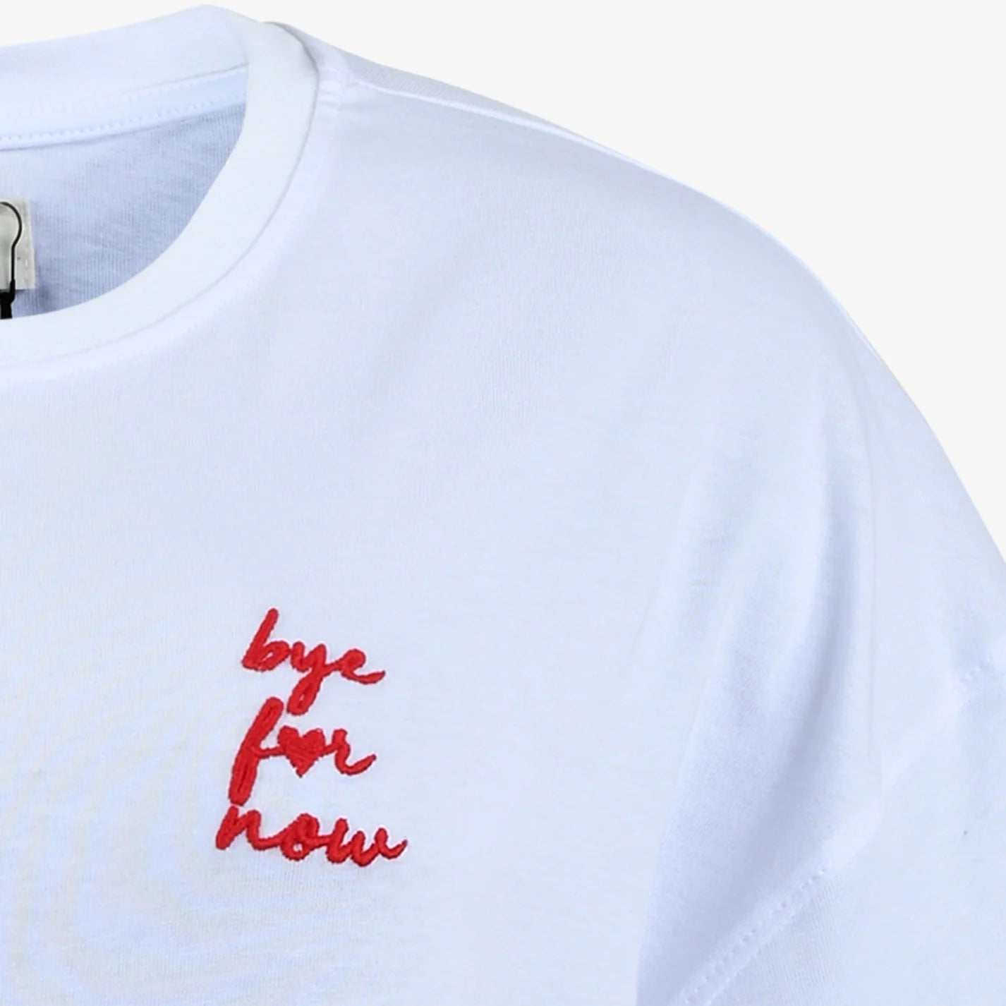 T-shirt with Red text