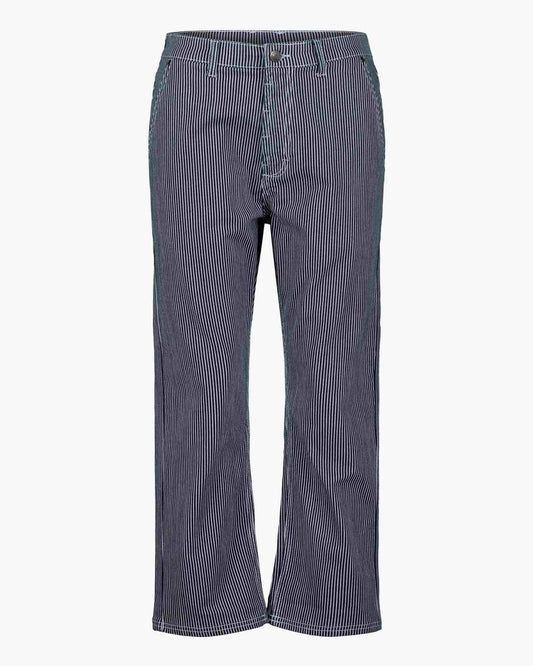 Striped Cotton Jean/Trouser Dark Blue