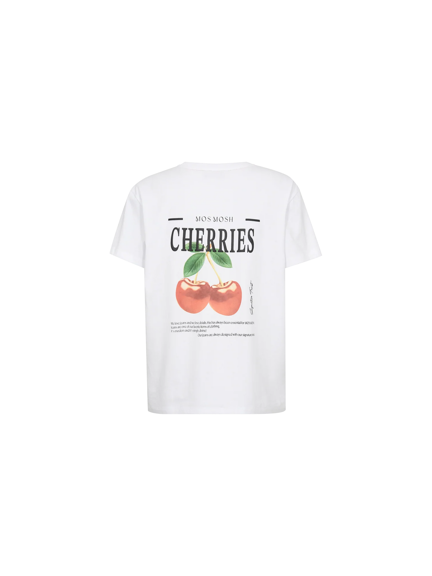 MMLail O-Neck Cherry T-Shirt White