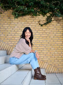 BCStarry Loose Strass Shirt Tobacco