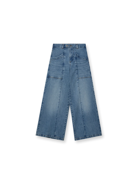 MMHFair Wide Leg Light Jeans Light Blue 32"