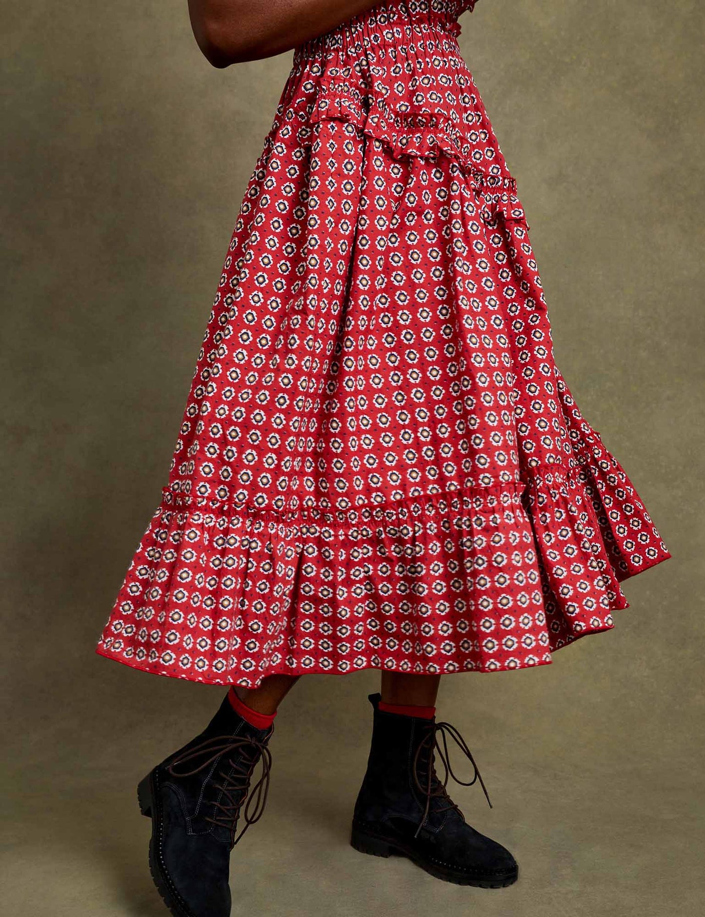 Safi Dress in Moroccan Red