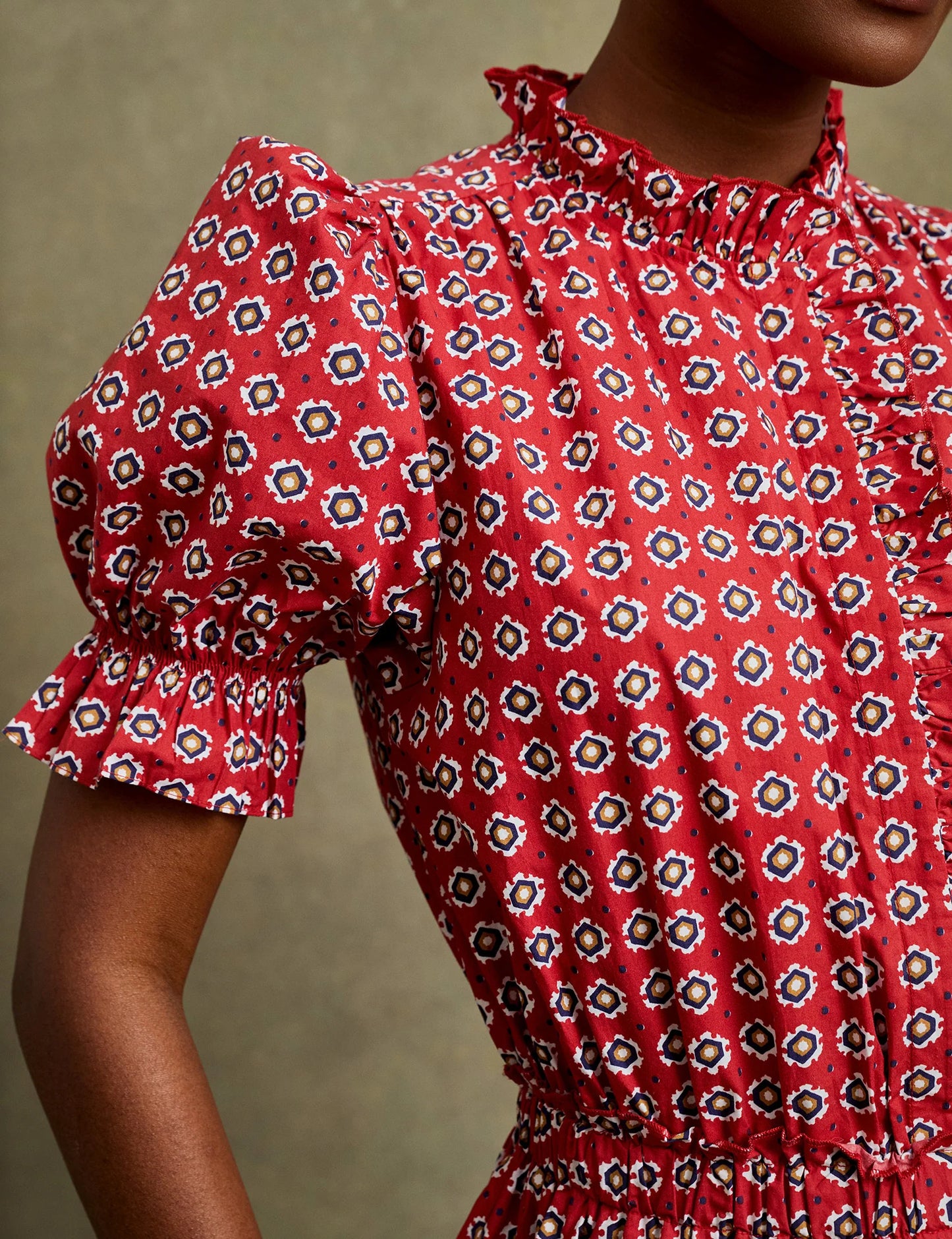 Safi Dress in Moroccan Red