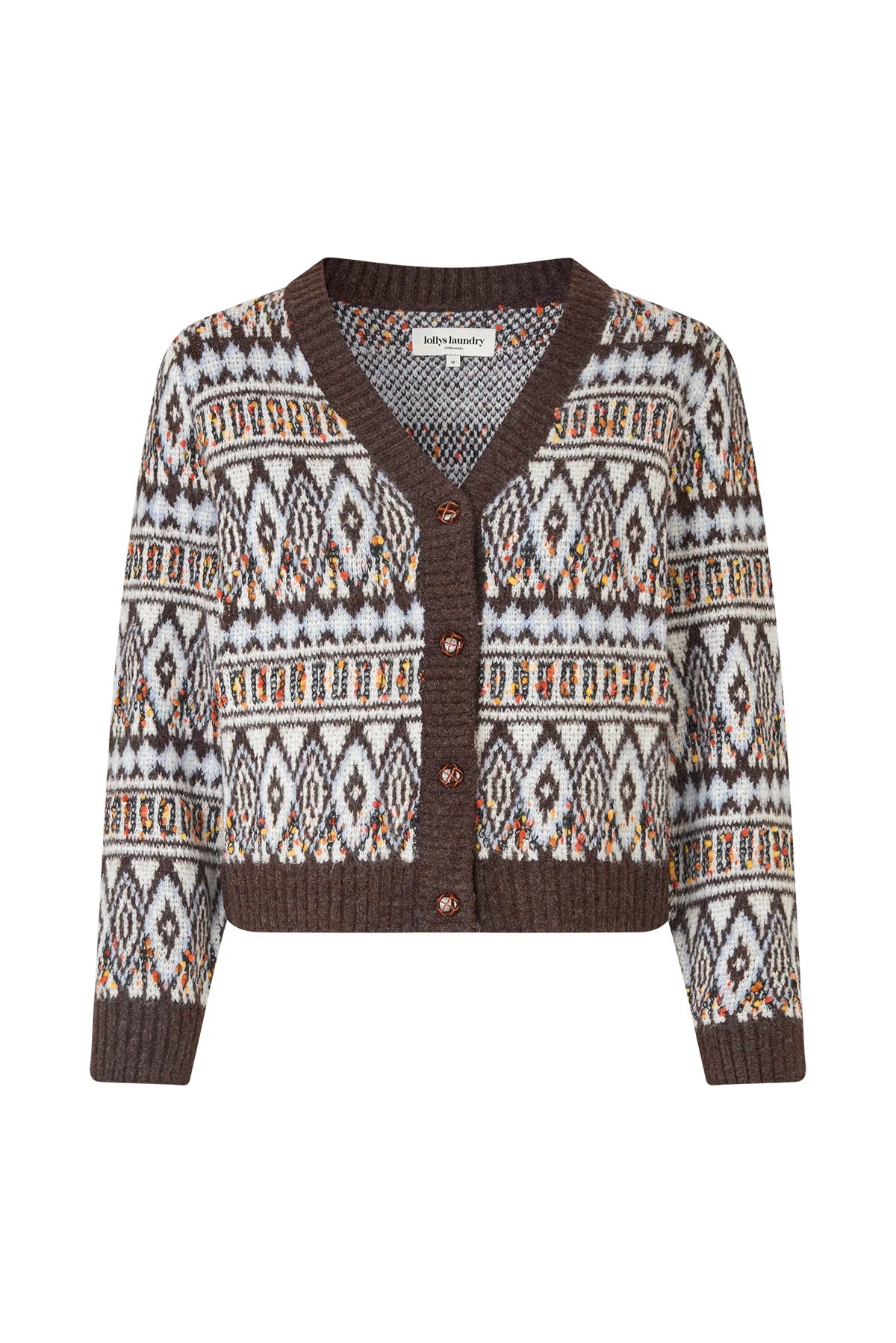 SaxoLL Knit Cardigan LS Dark Mokka
