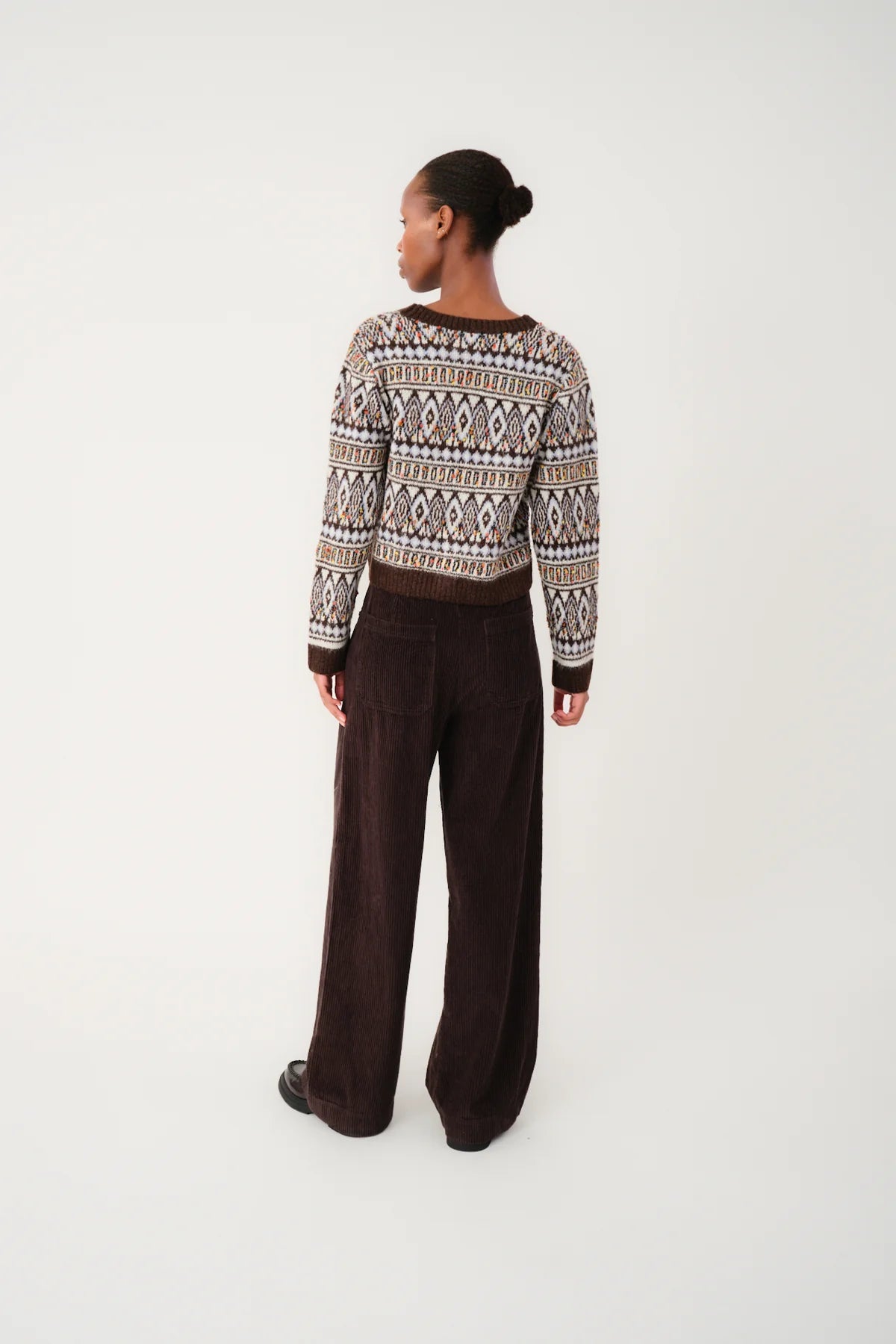 SaxoLL Knit Cardigan LS Dark Mokka