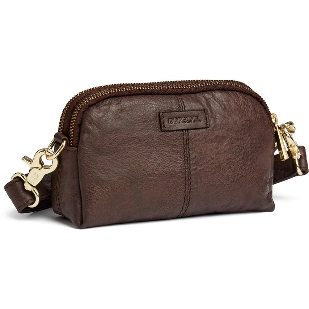 15472 Small leather clutch in classic design