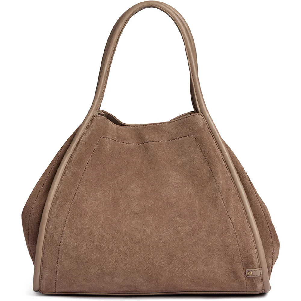 16466 - Madrid Suede Shopper Taupe