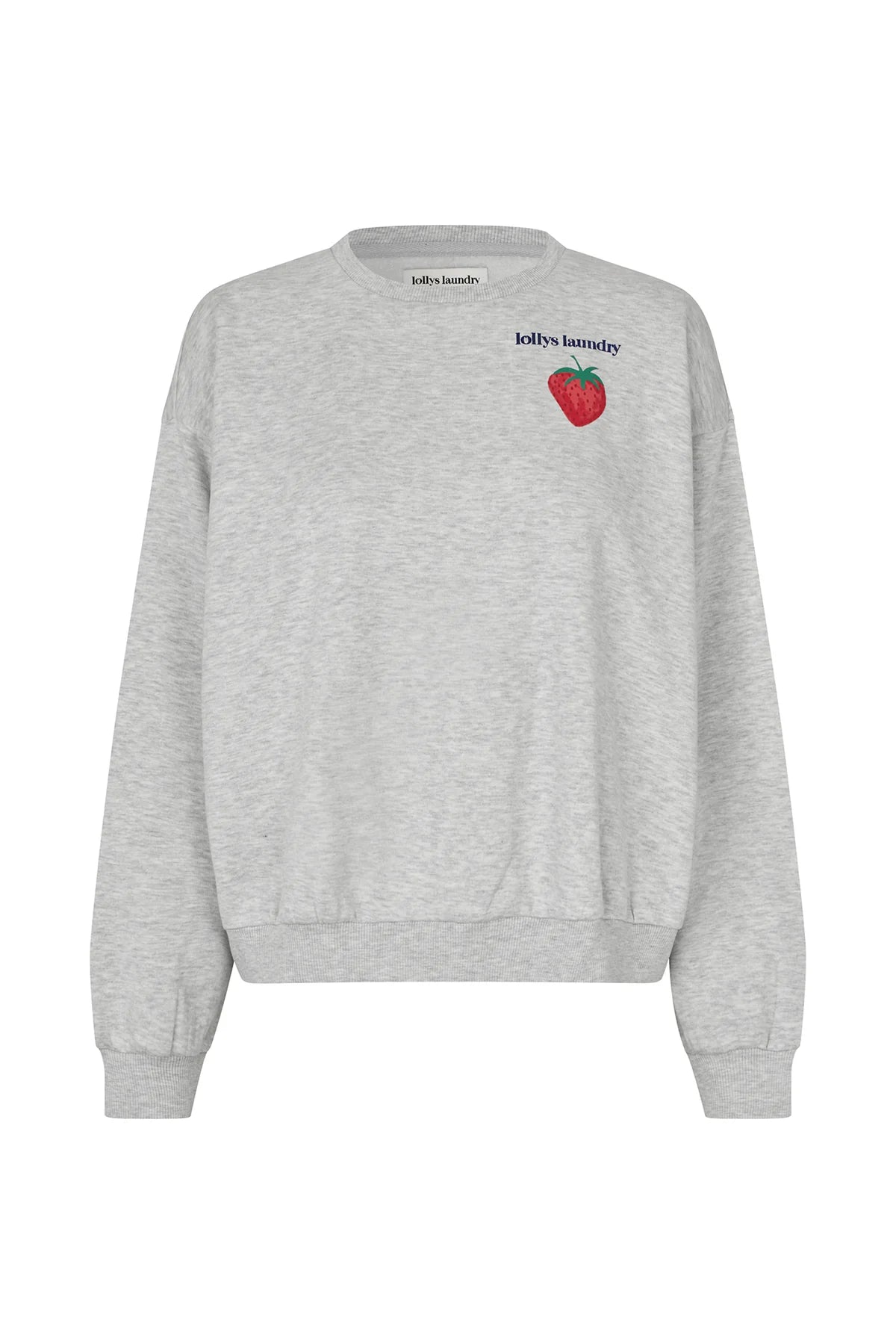 SydneyLL Strawberry Sweatshirt Light Grey