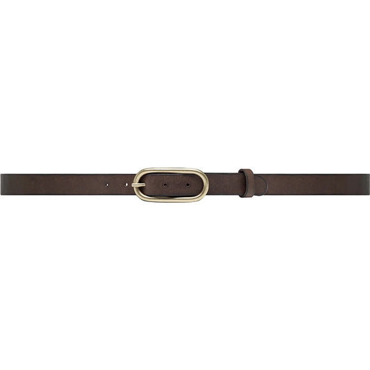 16086  Timeless narrow belt in delicious leather quality